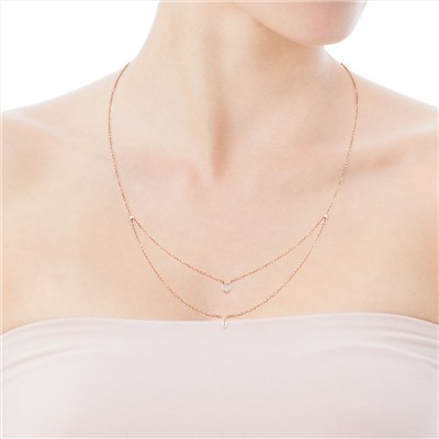 Collar Les Classiques - oro rosa 18 kt - diamante