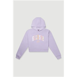 Ellesse Purple Buccio Crop Hoodie