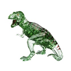 3D головоломка Динозавр T-Rex зеленый со стикерами