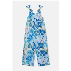 Angel & Rocket Roma Blue Floral Print Jumpsuit