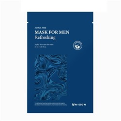MIZON JOYFUL TIME MASK FOR MEN REFRESHING Мужская восстанавливающая тканевая маска для лица 30г