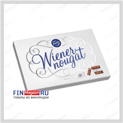 Шоколадные конфеты с фундуком и миндальной нугой Fazer Wienes Nougat 210 гр