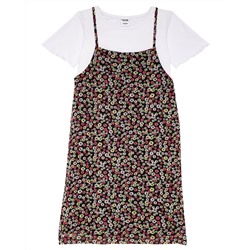 Kleid Blumen Y.F.K., 2-in-1-Look