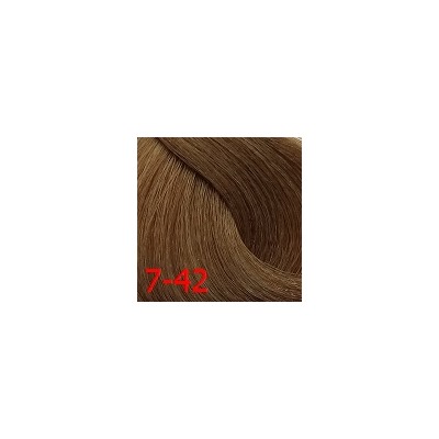 ДТ 7-42 стойкая крем-краска для волос Средний русый бежевый пепельный 60мл