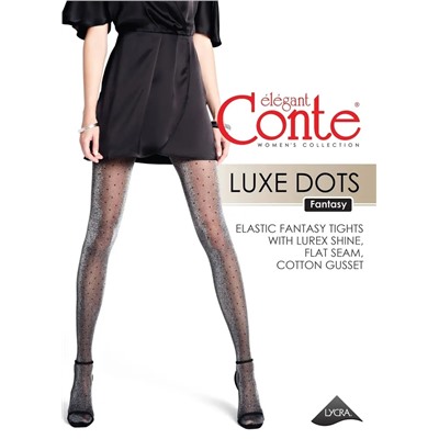 CONTE LUXE DOTS Колготки с люрексом и рисунком «в точку»