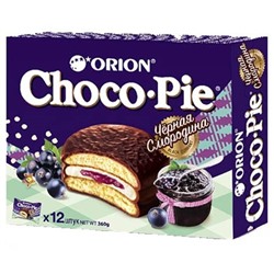 Пирожное Choco Pie черная смородина  (Чоко Пай black currant  №12), Орион, 360 г.