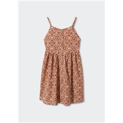 Vestido algodón estampado -  Niña | MANGO OUTLET España