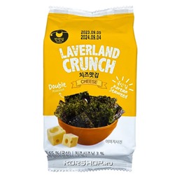 Морская капуста сушёная со вкусом сыра Laverland Crunch Manjun, Корея, 4,5 г