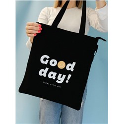 Сумка шоппер "Good day", black