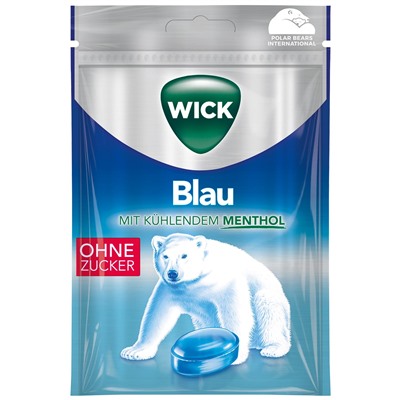 Wick Blau ohne Zucker 72g