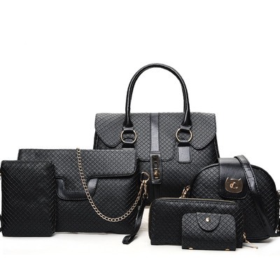 Набор сумок из 6 предметов, арт А45, цвет: чёрный ОЦ