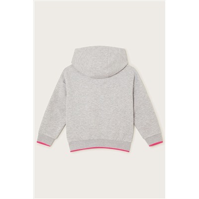 Monsoon Grey Happy Oversized Hoodie