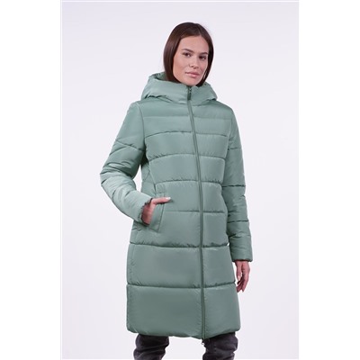 Пальто TwinTip 33789 зимнее серо-зеленый