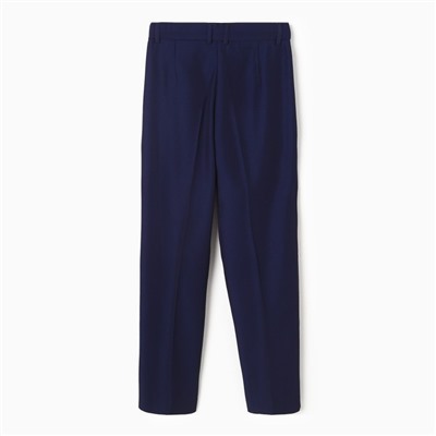 Школьные брюки для мальчика, цвет тёмно-синий, рост 146-152 см