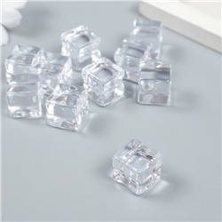 Декор для творчества пластик "Кубики льда" прозрачный 1,5х1,5х1,5 см