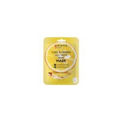 MISTIC YUZU & GINGER ALL DAYS Sheet MASK Тканевая маска для лица с экстрактами имбиря и юдзу 24мл