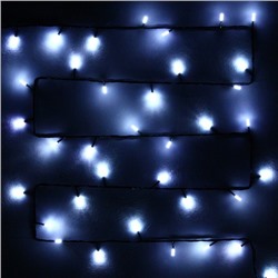 Гирлянда для дома "Кристаллы" 9,5 м 100 ламп LED черный пров., 8 реж.,IP-40, Белый (возможность соединения)