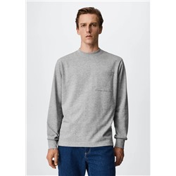 Camiseta algodón manga larga -  Hombre | MANGO OUTLET España