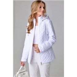 Куртка на молнии в белом цвете 24119 54 размера