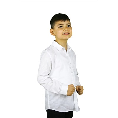 Детская рубашка белого цвета ÇG-ASG109