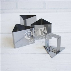 Высечка Треугольник 6x4,5 см 3шт с выталкивателем нерж. сталь
