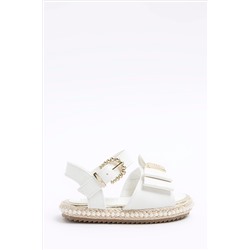 River Island Girls White 3D Bow Espadrille