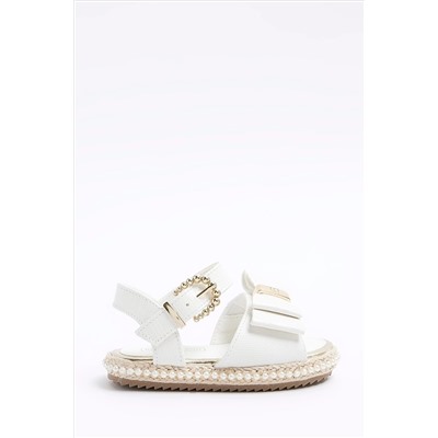 River Island Girls White 3D Bow Espadrille