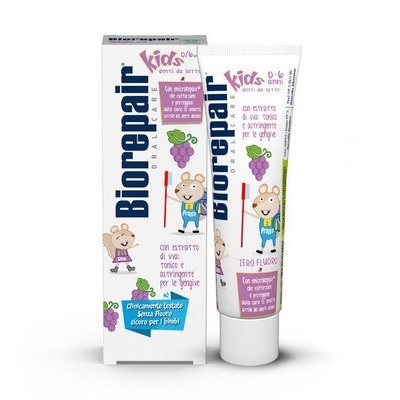 Детская зубная паста Biorepair Kids виноград, 50 мл (0-6 лет)
