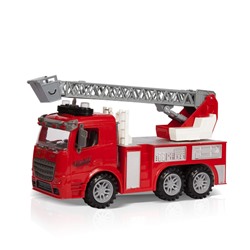Handers фрикционная игрушка "Пожарная машина: Автолестница" (30 см, подвижн. лестница, свет, звук)
