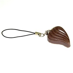 Брелок А35 шоколадное сердечко (пластик) (*)  /  Артикул: 90965