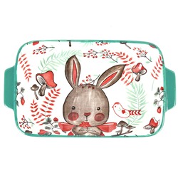 Блюдо для запекания "Kawaii Forest.Rabbit" 22*12,5*5см. v=600мл. (фарфор) (min9) (транспортная упако