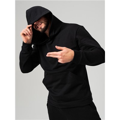 Спринг М костюм мужской футер 2х нитка (черный)