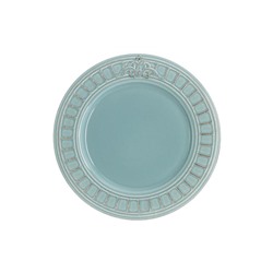 Тарелка обеденная 25.5см "Venice" (голубой) кам.керамика без инд.упаковки.