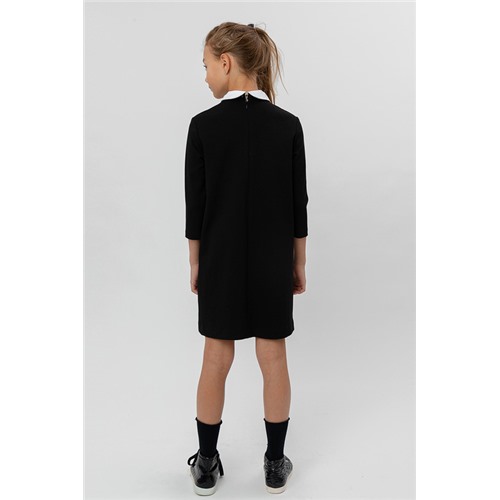 Черное платье с рукавом 3\4 размер 170-84-69