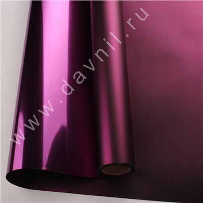 Плёнка полисилк для упаковки 58 см*10 м фиолетовая