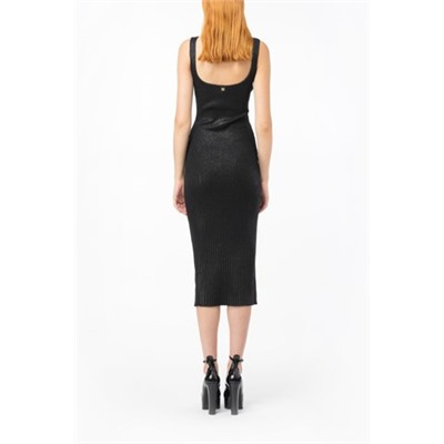 Vestido midi - Negro