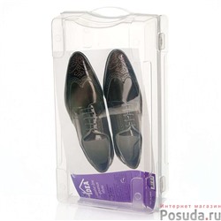 Коробка для хранения обуви 380х205х130 мм (прозрачный) арт. M2869C