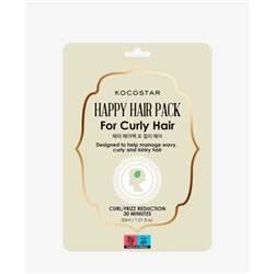 KOCOSTAR Happy Hair Pack For Curly Hair Маска-шапочка для кудрявых волос 30мл
