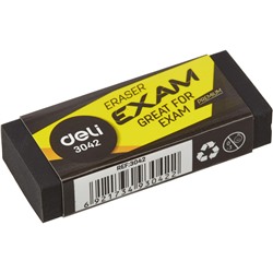 Ластик Deli Premium 60x24x12мм черный индивид картонная упаковка E3042