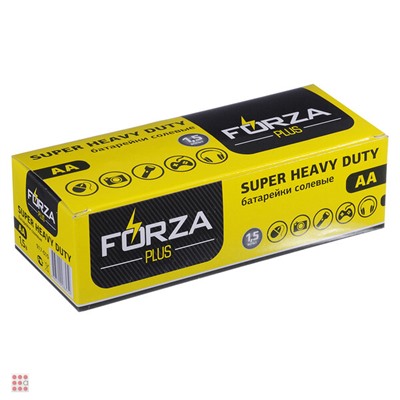 FORZA Батарейки 4шт "Super heavy duty", тип AA, солевая