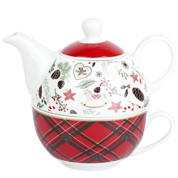 Набор 2пр "Edinburgh": чайник v=400 мл и чашка v=270мл  (подарочная упаковка)