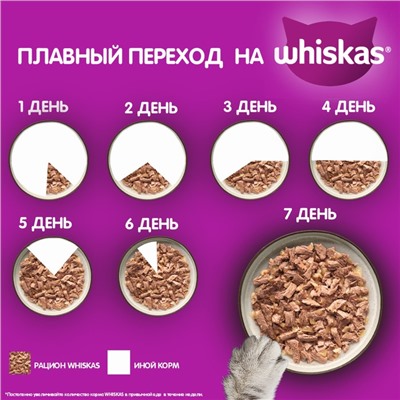 Влажный корм Whiskas для котят, курица, паштет, 75 г