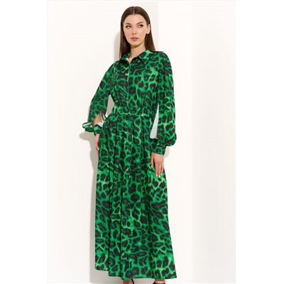 Платье DI-LiA FASHION 753 мультидизайн/зеленый
