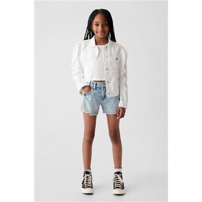 Gap Light Wash Denim Low Rise Stride Shorts (6-13yrs)