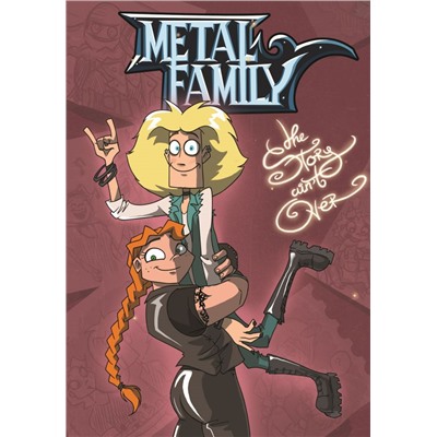 Блокнот в твёрдом переплёте “Metal Family. Вики и Глэм” Ковалева А.О.