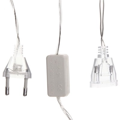 Гирлянда для дома 4 м, 20 ламп LED с насадками "Лампа спираль", прозрчный провод, RG/RB (с возможностью соединения)