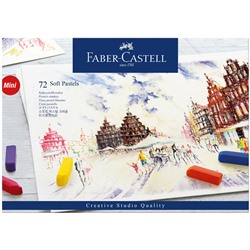 Пастель Faber-Castell "Soft pastels", 72 цвета, мини, картон. упаковка