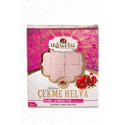 Пишмание "Ugurlu" çekme helva Гранат 120 гр 1/24 (розовая кор.)