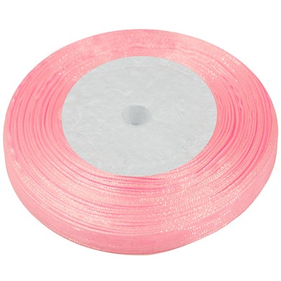 Лента органза 1/4д (6 мм) (розовый) 1005