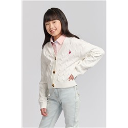 U.S. Polo Assn. Natural Marshmallow Cardigan